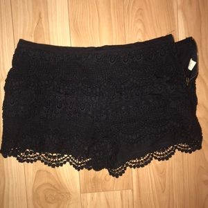 Urban Outfitters lace shorts
